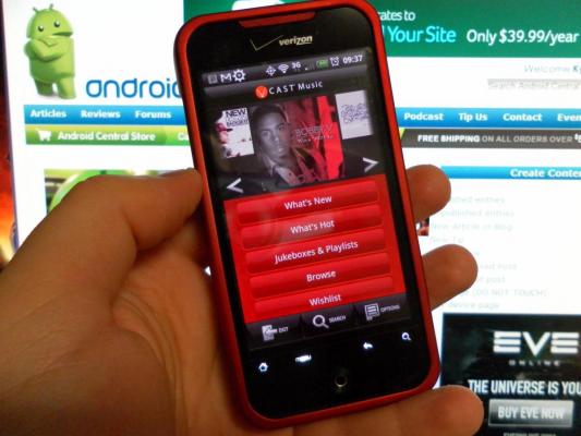 Verizon V CAST Music app