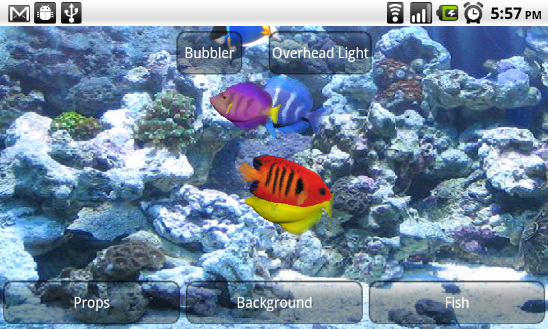 Aquarium Live Wallpaper -- settings