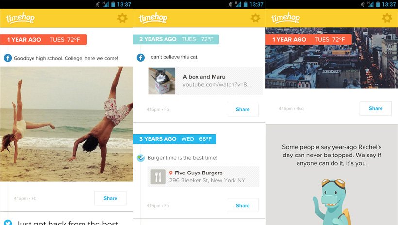 Timehop ​​para Android