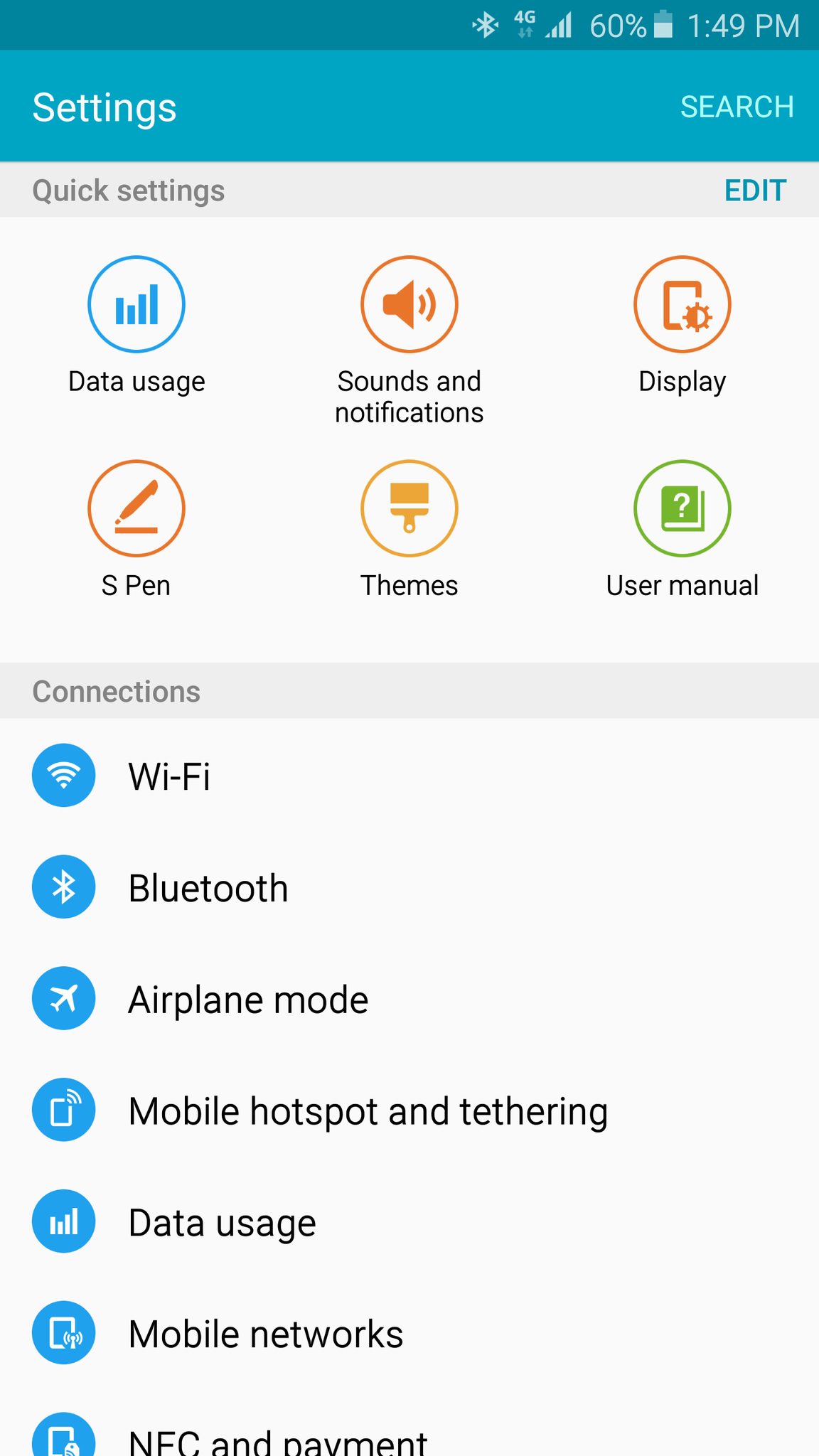Galaxy Note 5 software