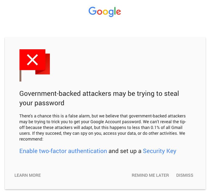 Google Hacking Warning