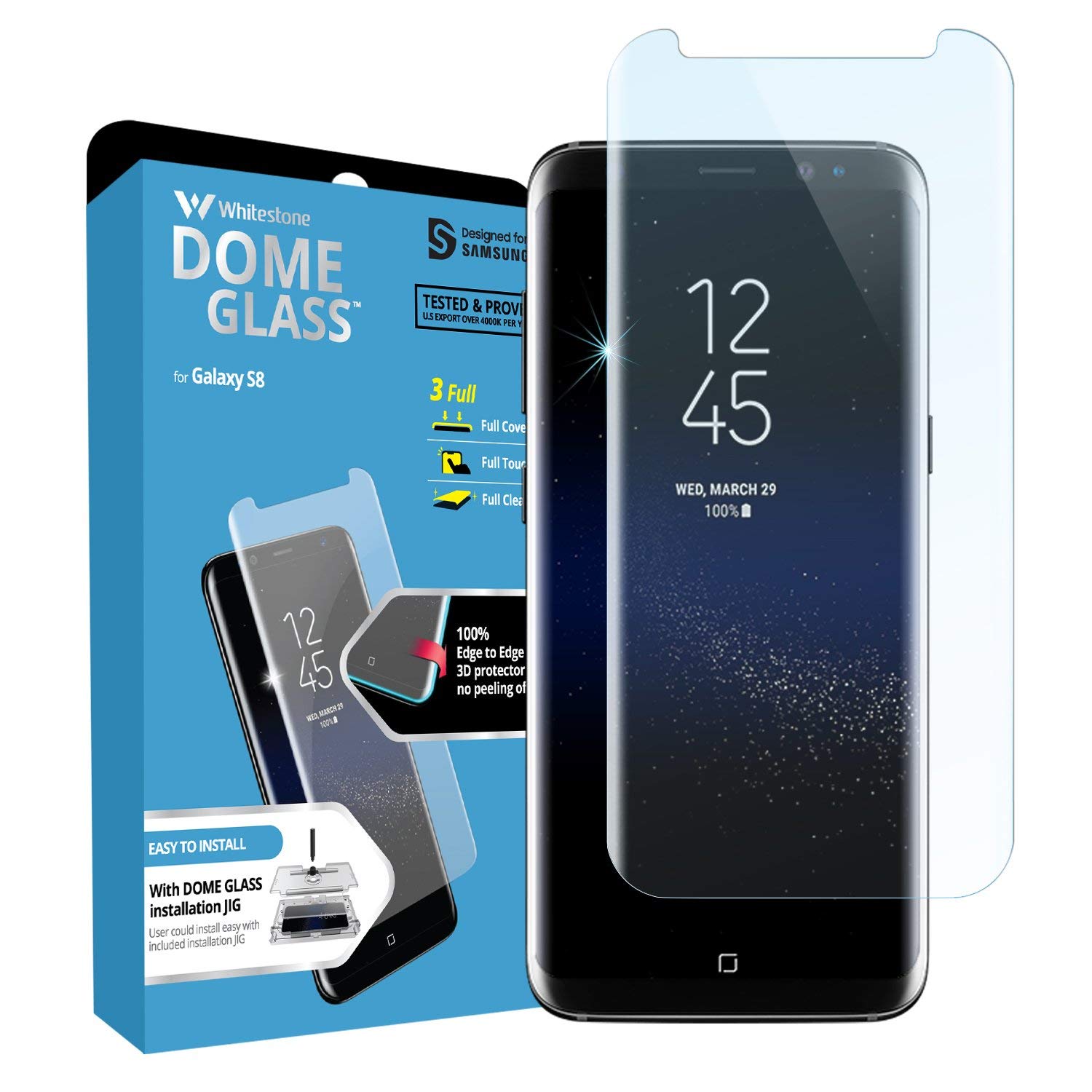 Whitestone Dome Glass Galaxy S8