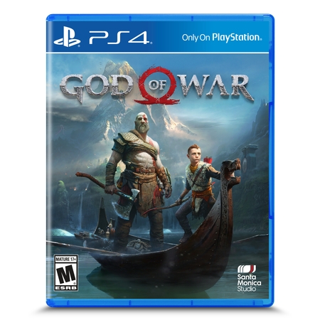 God of War PS4 box art render