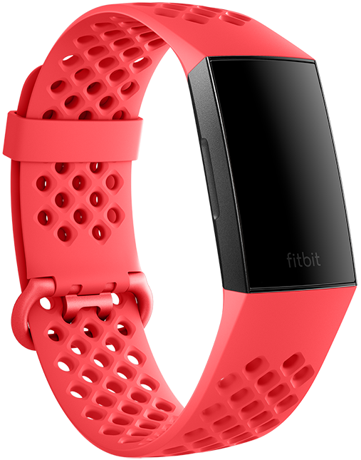 fitbit charge 3 red band