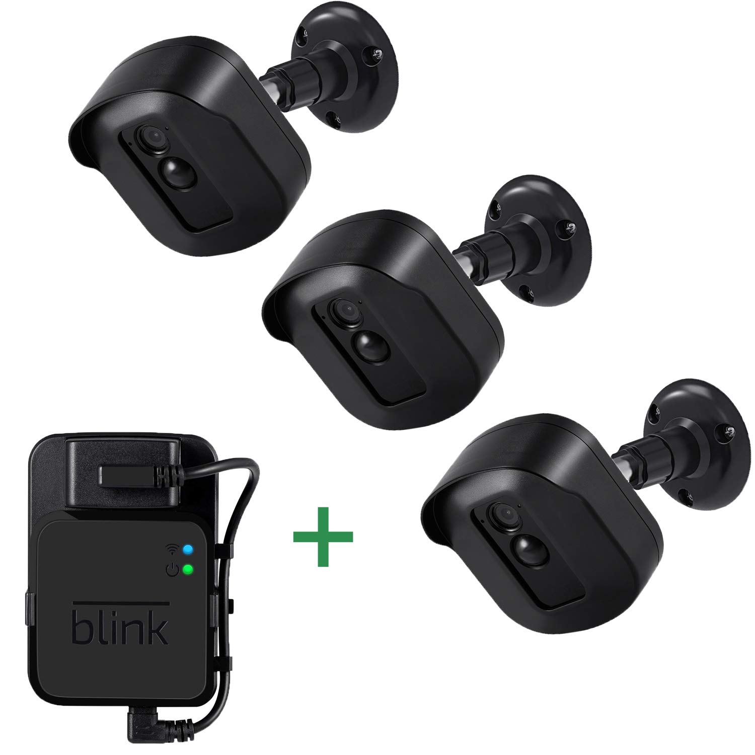 Wall mounts and power outlet for Blink security system