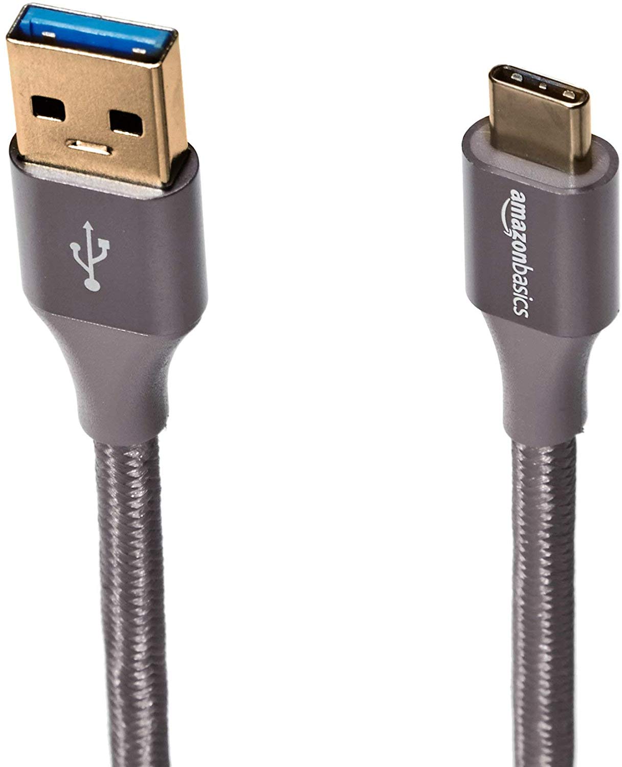 AmazonBasics USB-C braided charging cable