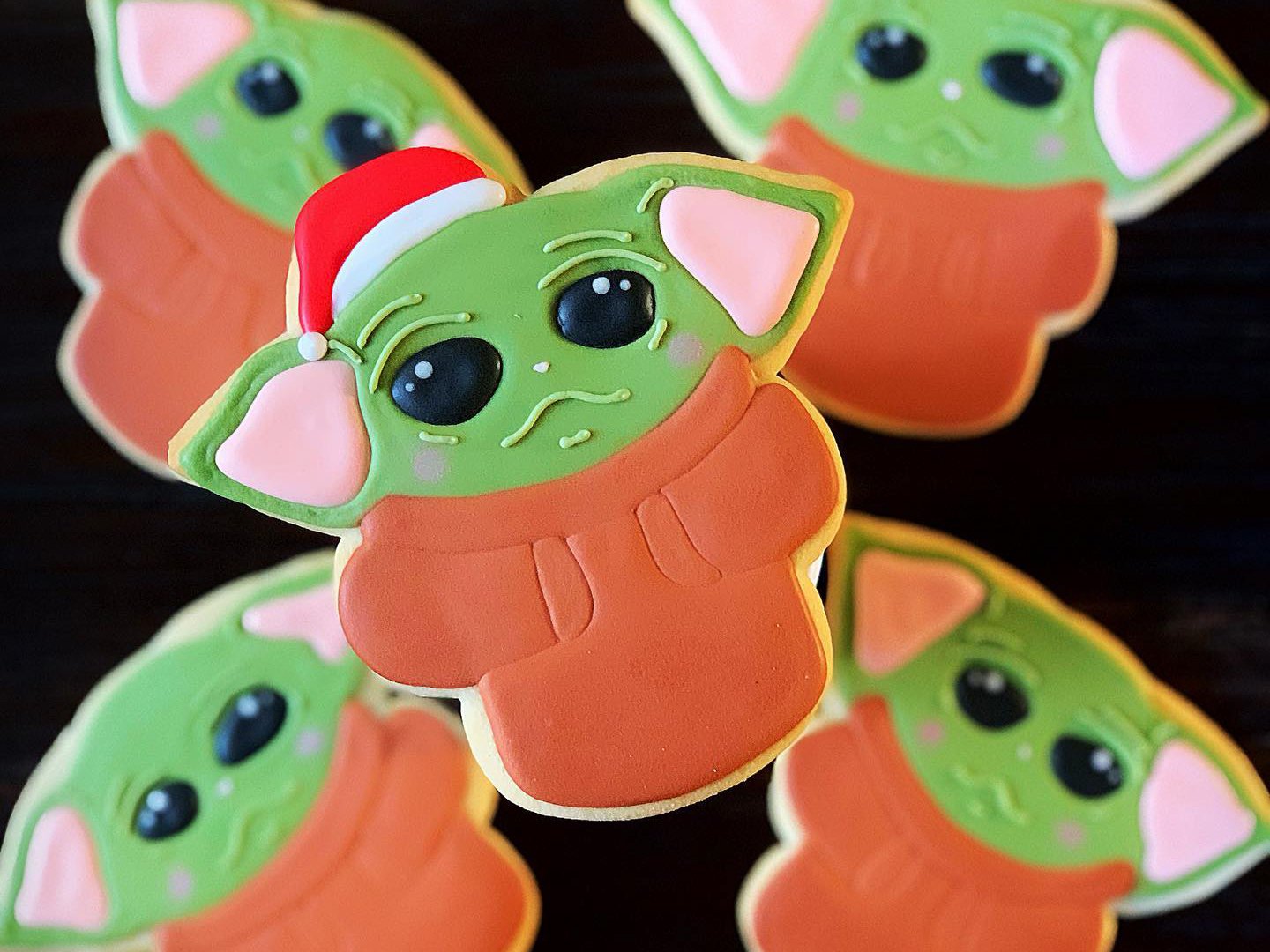 Baby Yoda cookies