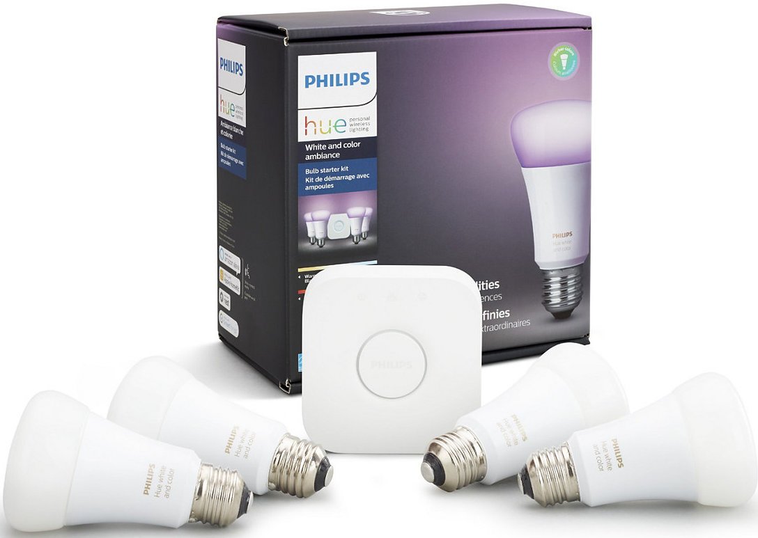 Philips Hue White and Color A19 Starter Kit
