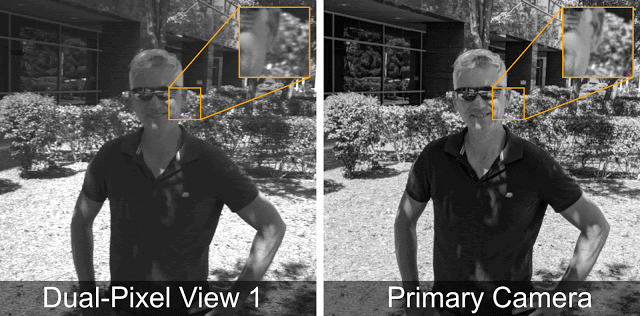 Dual-pixel comparison