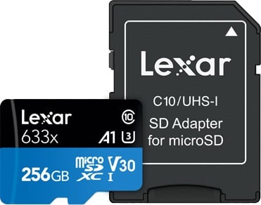 Lexar 633X 256GB MicroSD Card