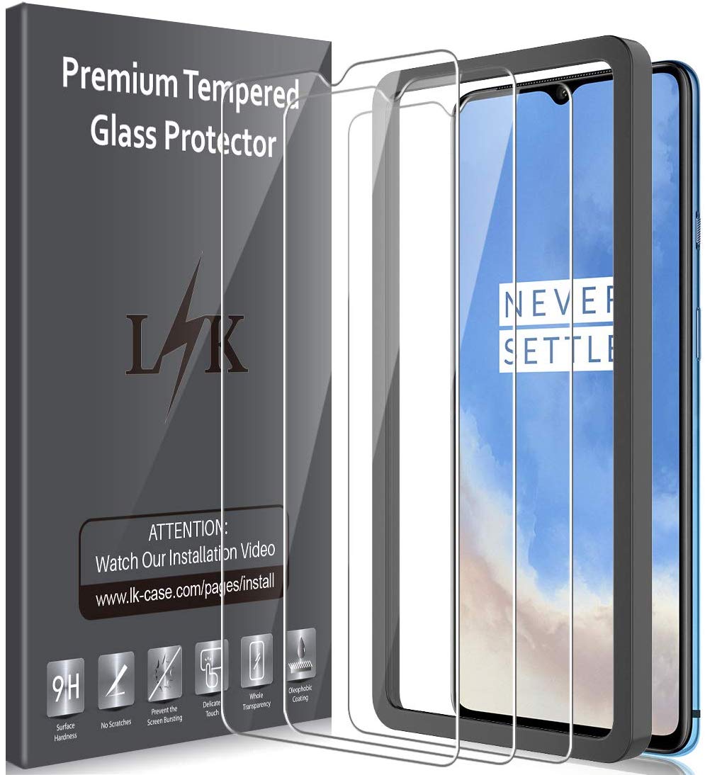 LK Tempered Glass Screen Protector for OnePlus 7T