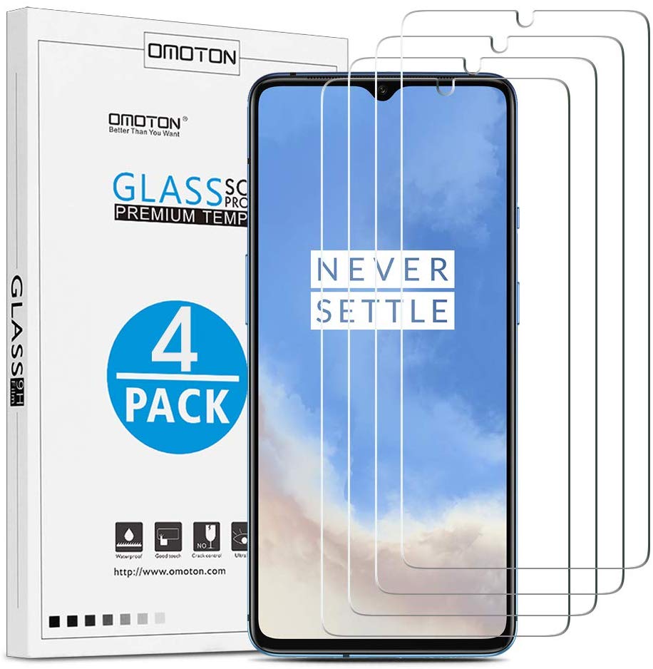 OMOTON Tempered Glass Screen Protector for OnePlus 7T