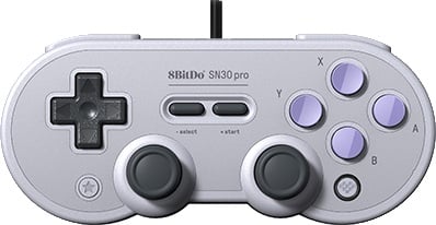 8bitdo Sn30 Pro Wired Cropped Render