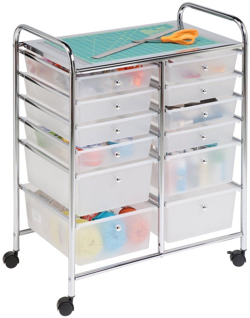 Honey Can Do 12 Drawer Rolling Cart