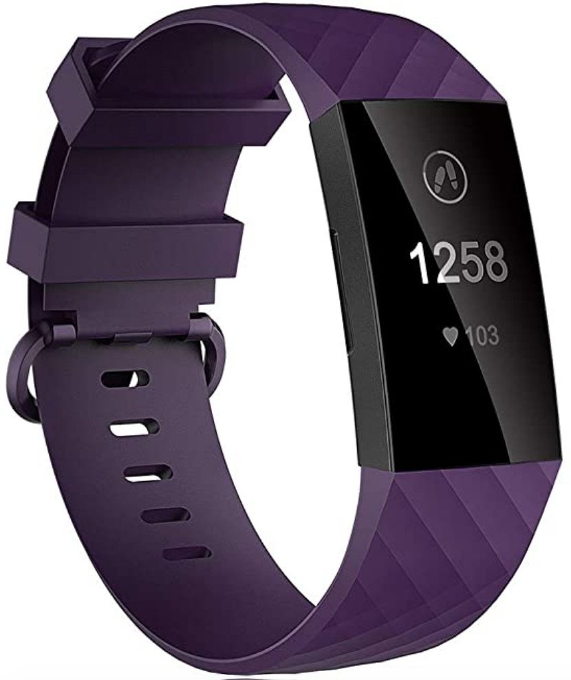 Velavior Fitbit Charge 4 Siicone Band 