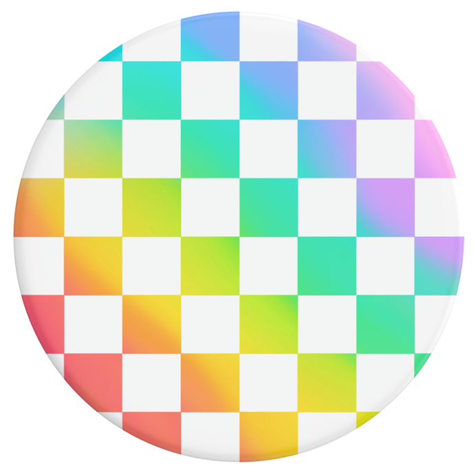 Rainbow Checker Popgrip