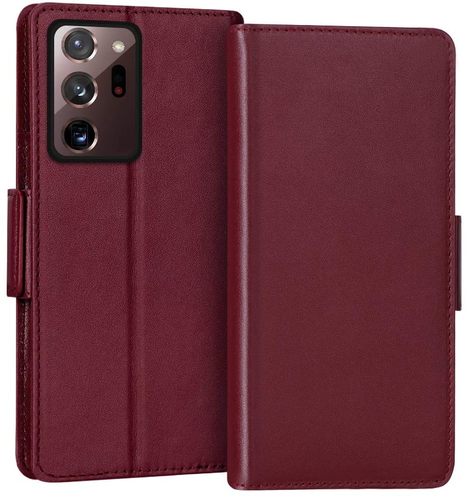 Fyy Leather Wallet Note 20 Ultra Case