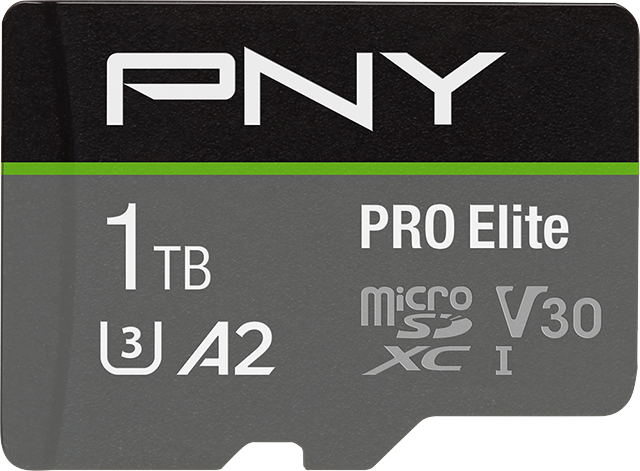 PNY PRO Elite 1TB MicroSD Card Render