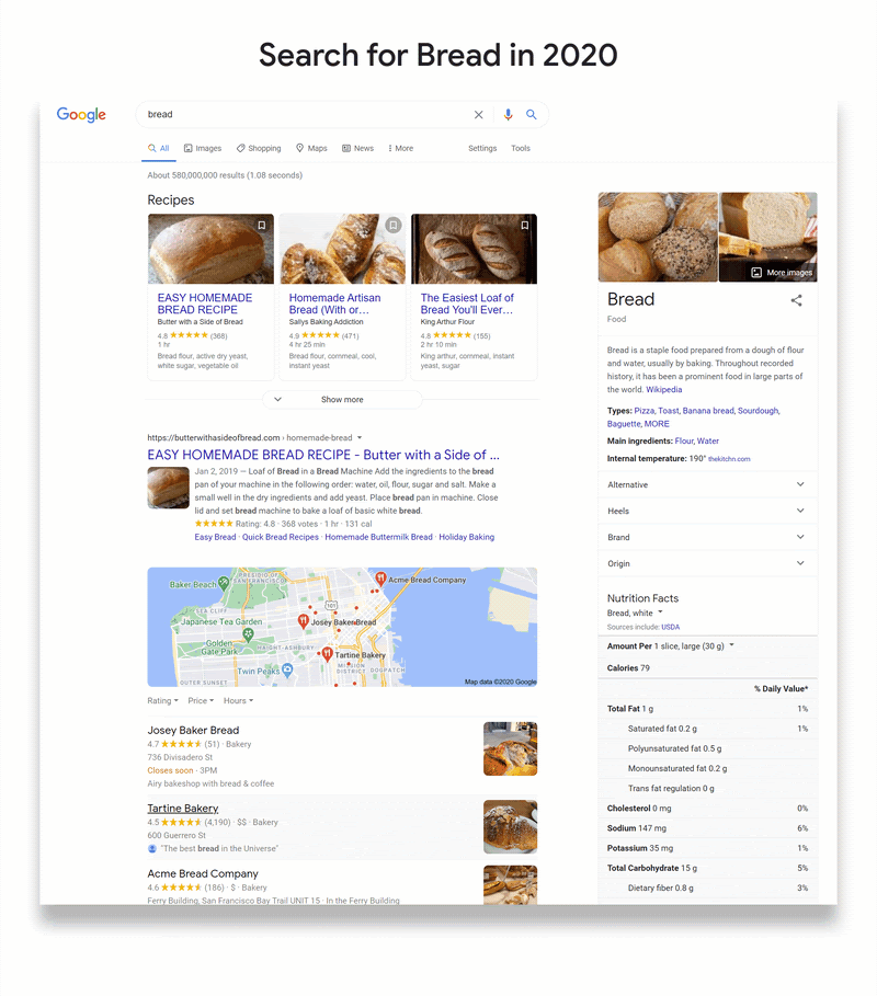 Google Search Bread
