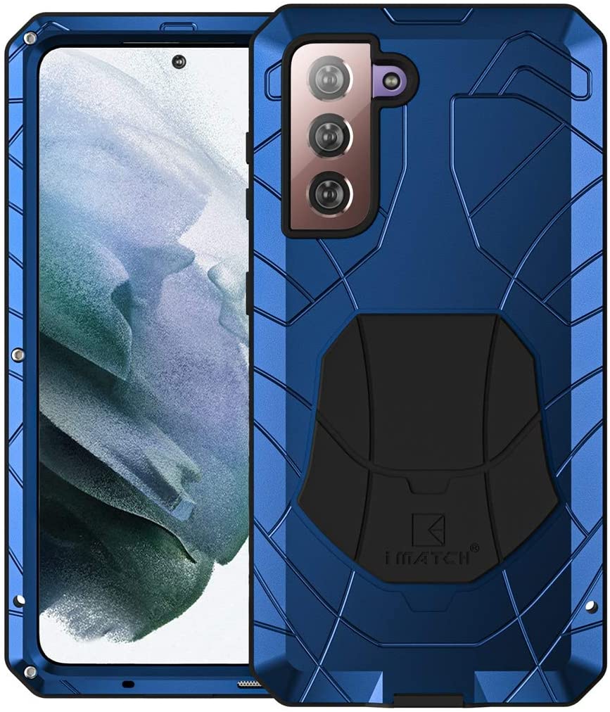 Foluu Galaxy S21 Case Metal Blue