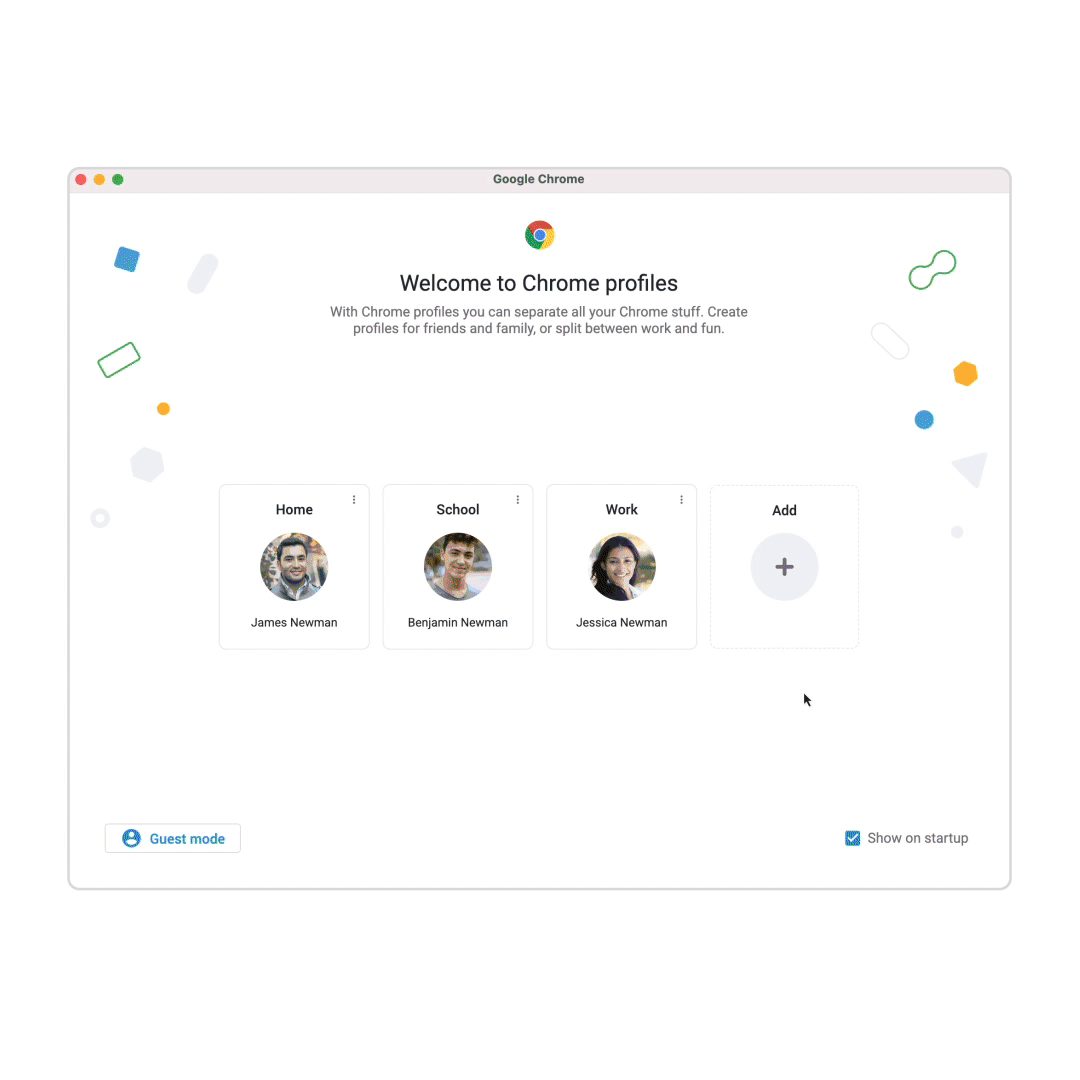 Google Chrome Profile Switcher Customize