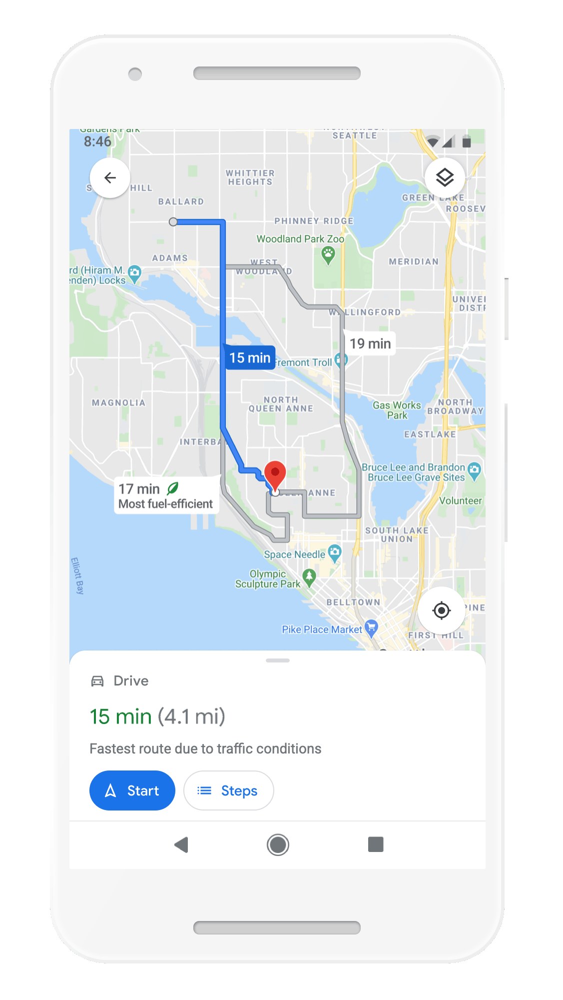 Google Maps Eco Routing