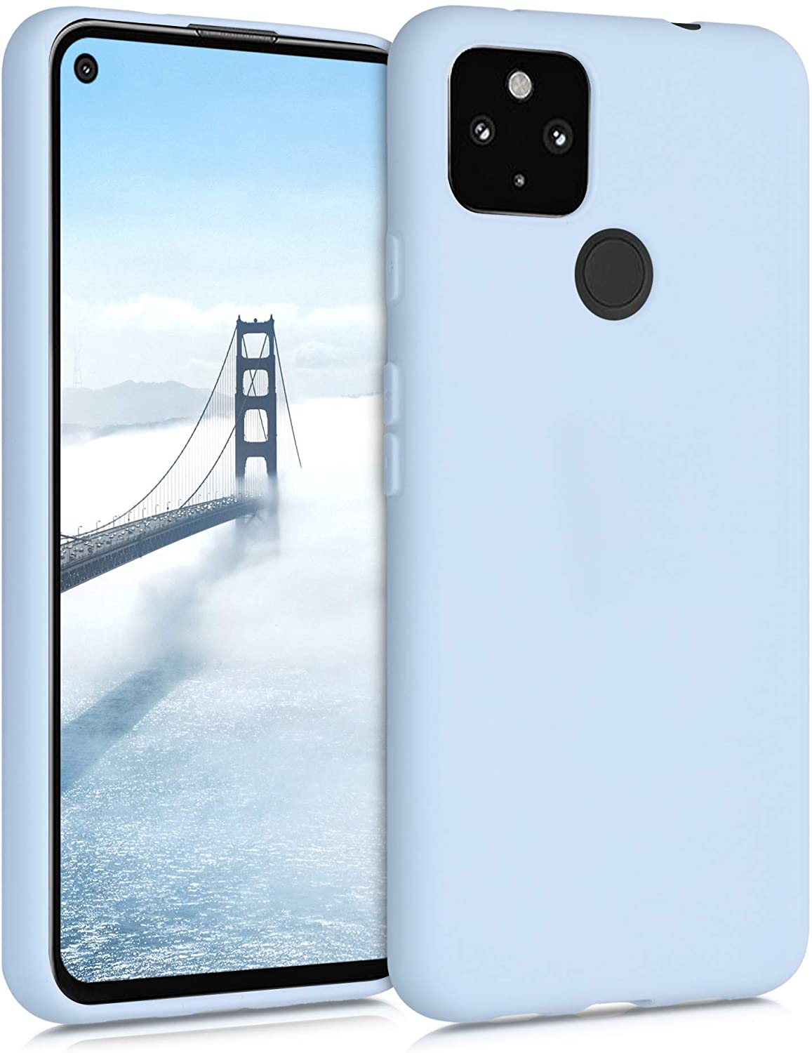 Kwmobile Tpu Silicone Pixel 4a 5g Case Light Blue