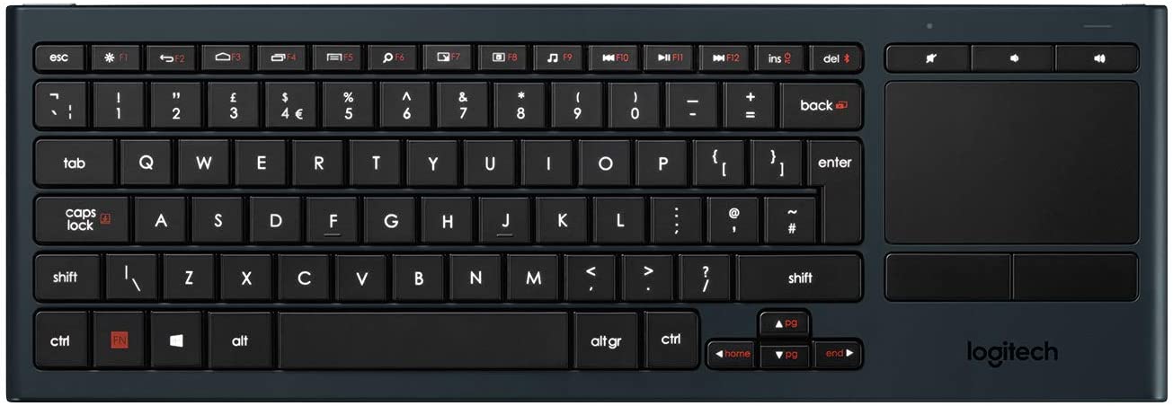 Logitech K830 Keyboard Trackpad