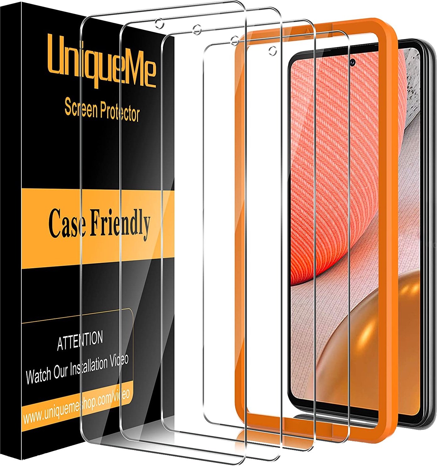 Kaca tempered UniqueMe untuk Galaxy A72