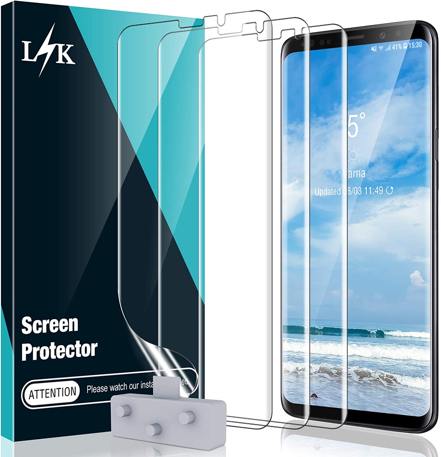 Lk Tempered Glass Screen Protector With Allignment Tool Reco