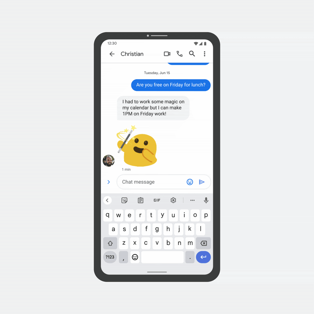 Gboard Emoji Kitchen Contextual Suggestions