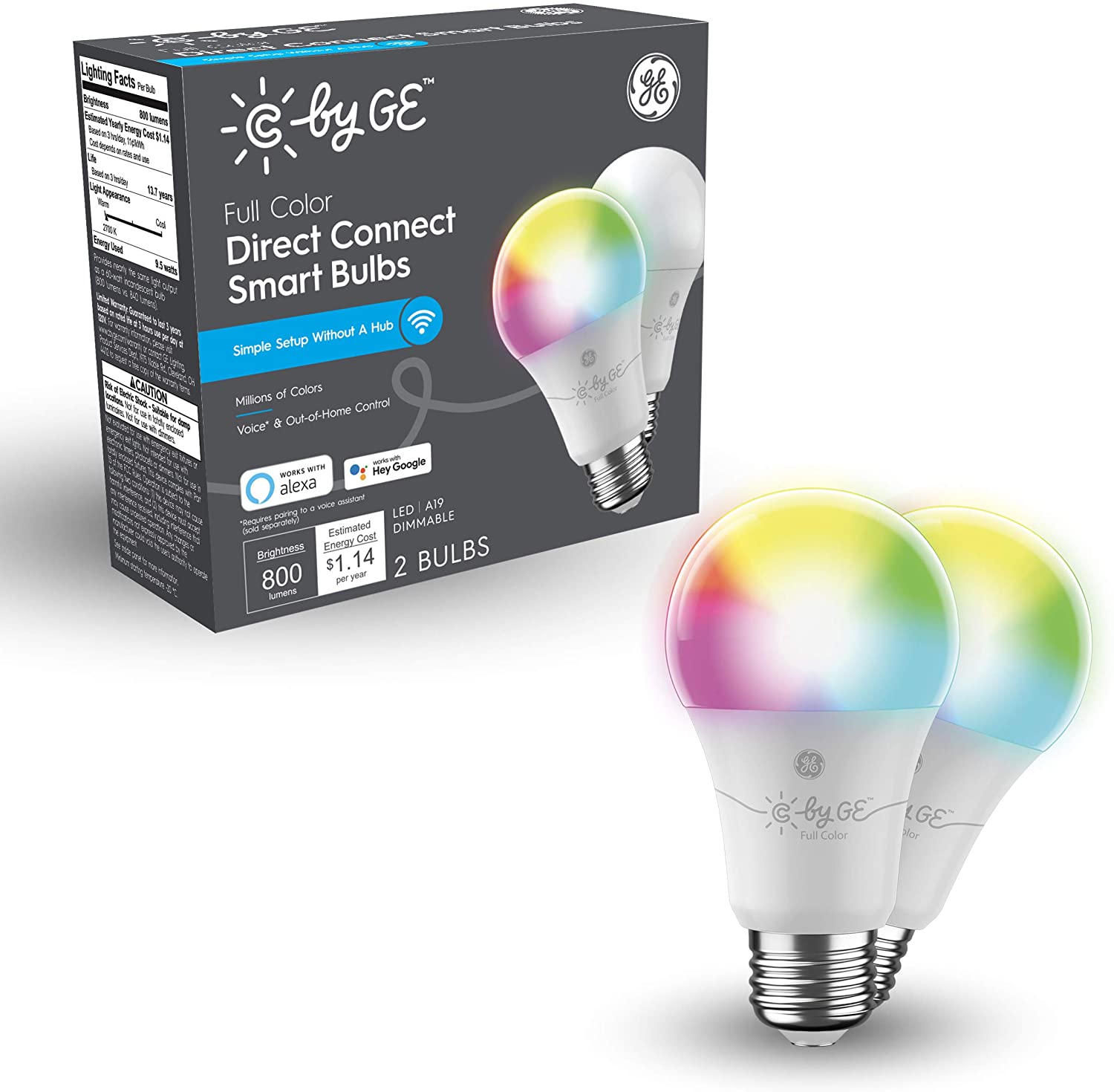 C By Ge Full Color Direct Connect Smart Bulbs Product Render