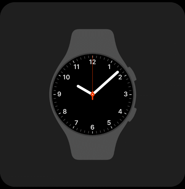 Samsung Galaxy Watch 4 Screenshot Gif