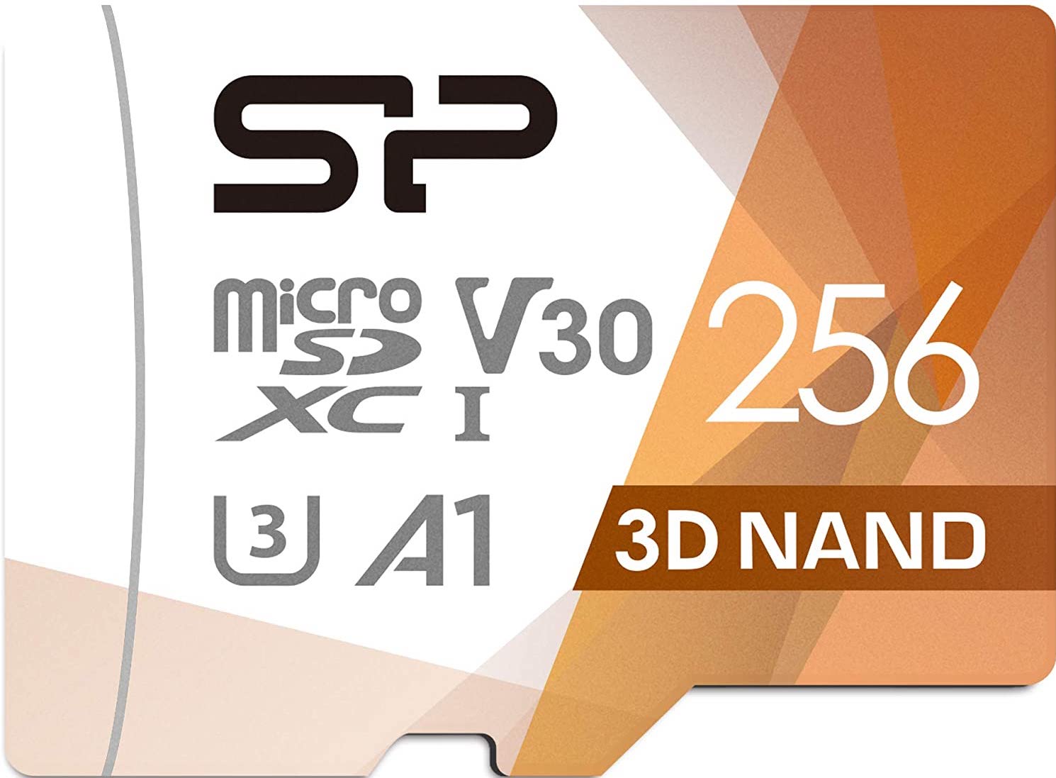 Silicon Power 256gb Microsd Card U3 Render