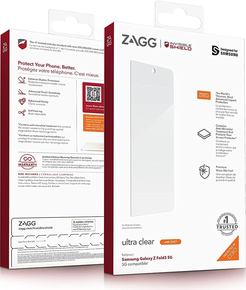 Samsung Galaxy Z Fold 3 Zagg Screen Protector Reco