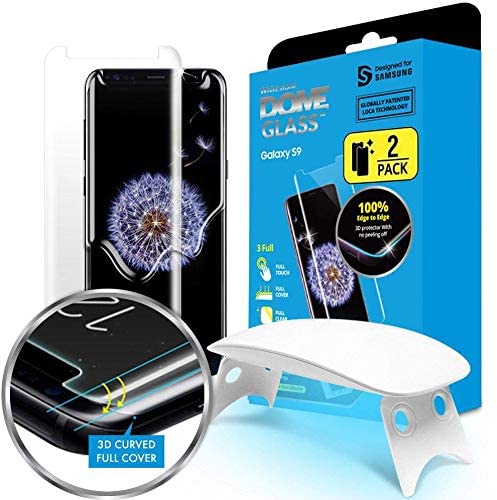 Whitestone Dome Glass Galaxy S9 2 Pack Screen Protector 