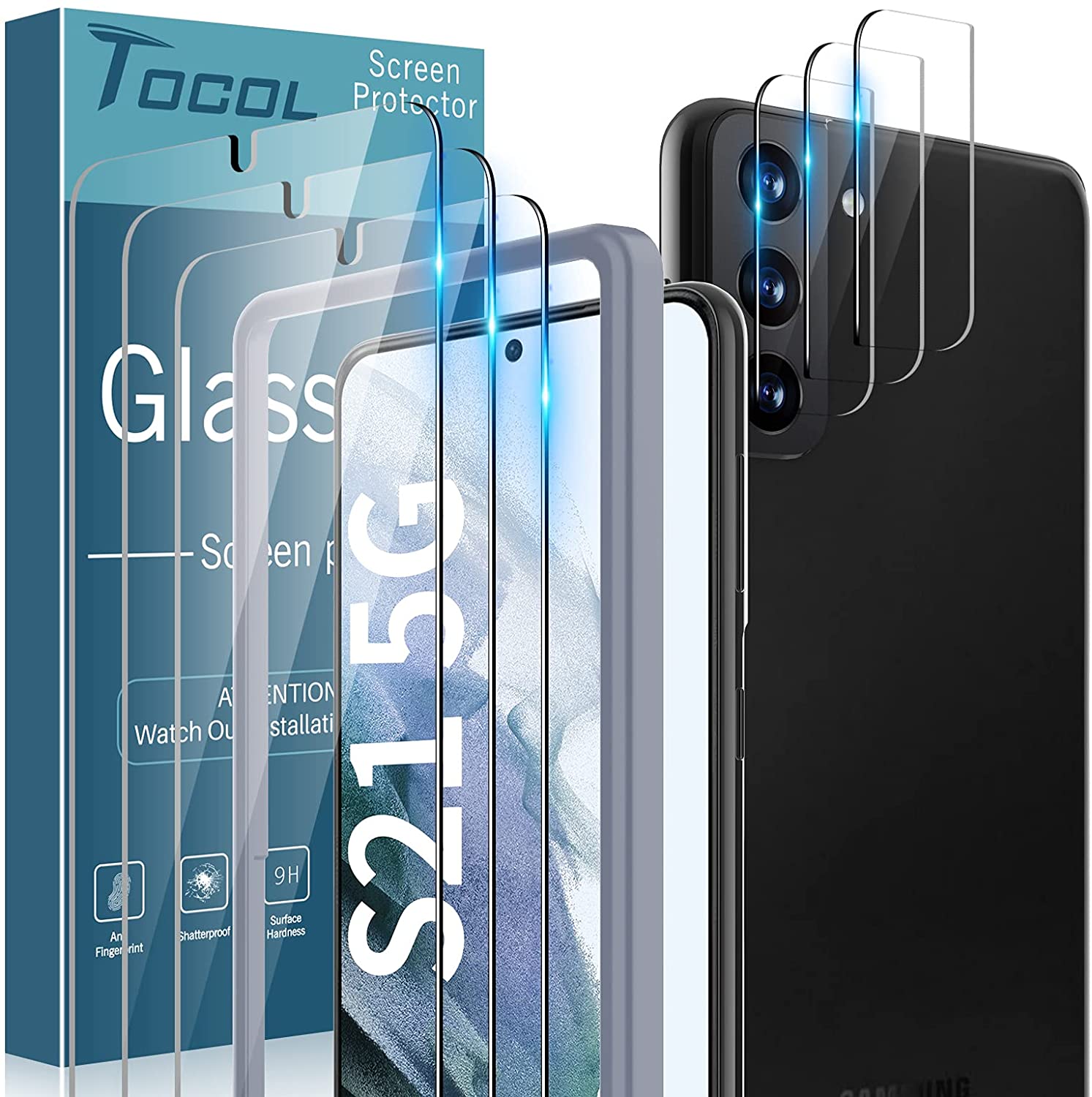 Tocol स्क्रीन रक्षक Samsung Galaxy S21 Reco