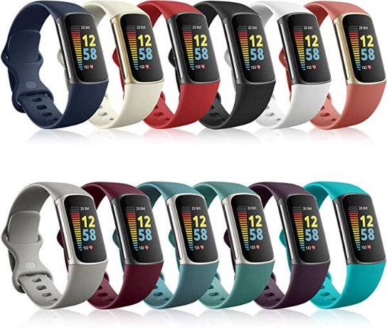 Fitbit Charge 5 Omee Soft Silicone Bandas 12 Pack Reco