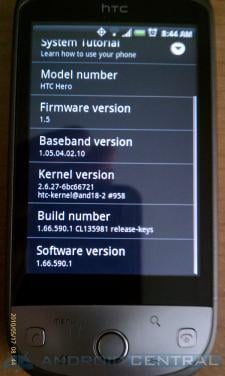 Cox HTC Hero Android phone