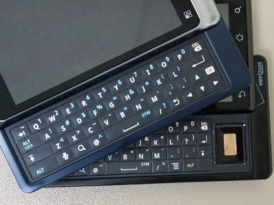 Droid and Droid 2 keyboard comparisons