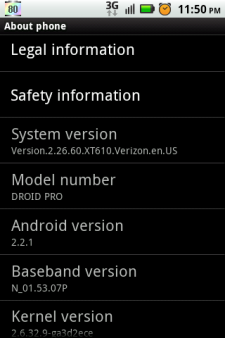 Droid Pro update