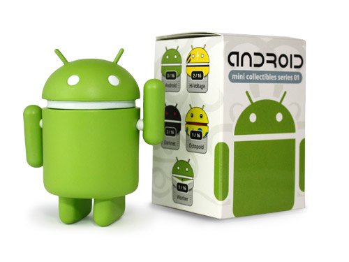 Android robot figurines