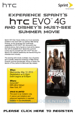 Sprint Evo 4G launch party
