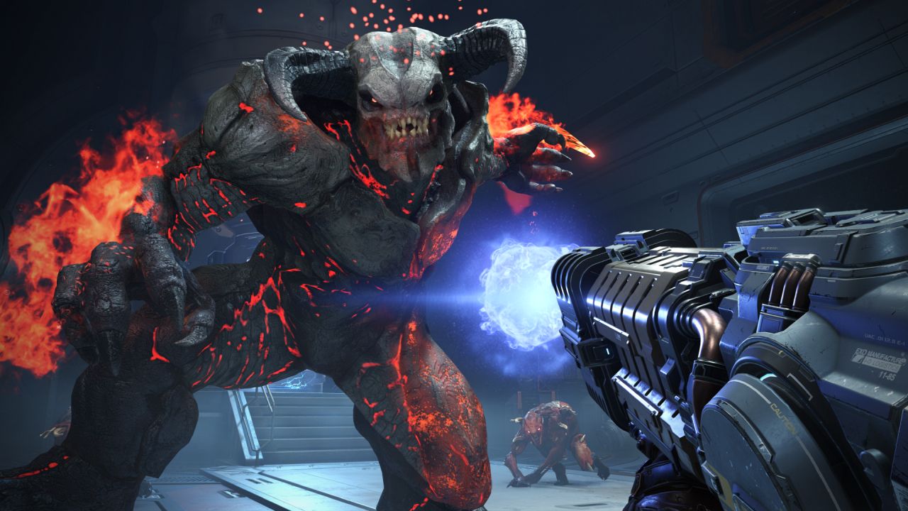 Doom: Eternal Screenshot demon and gun