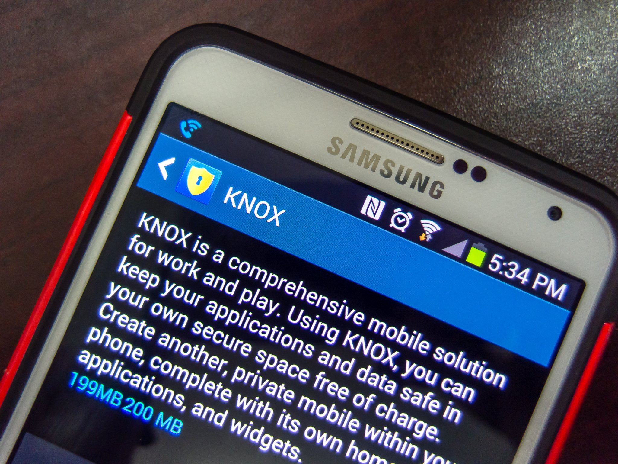 Samsung Galaxy S5 KNOX 2.0