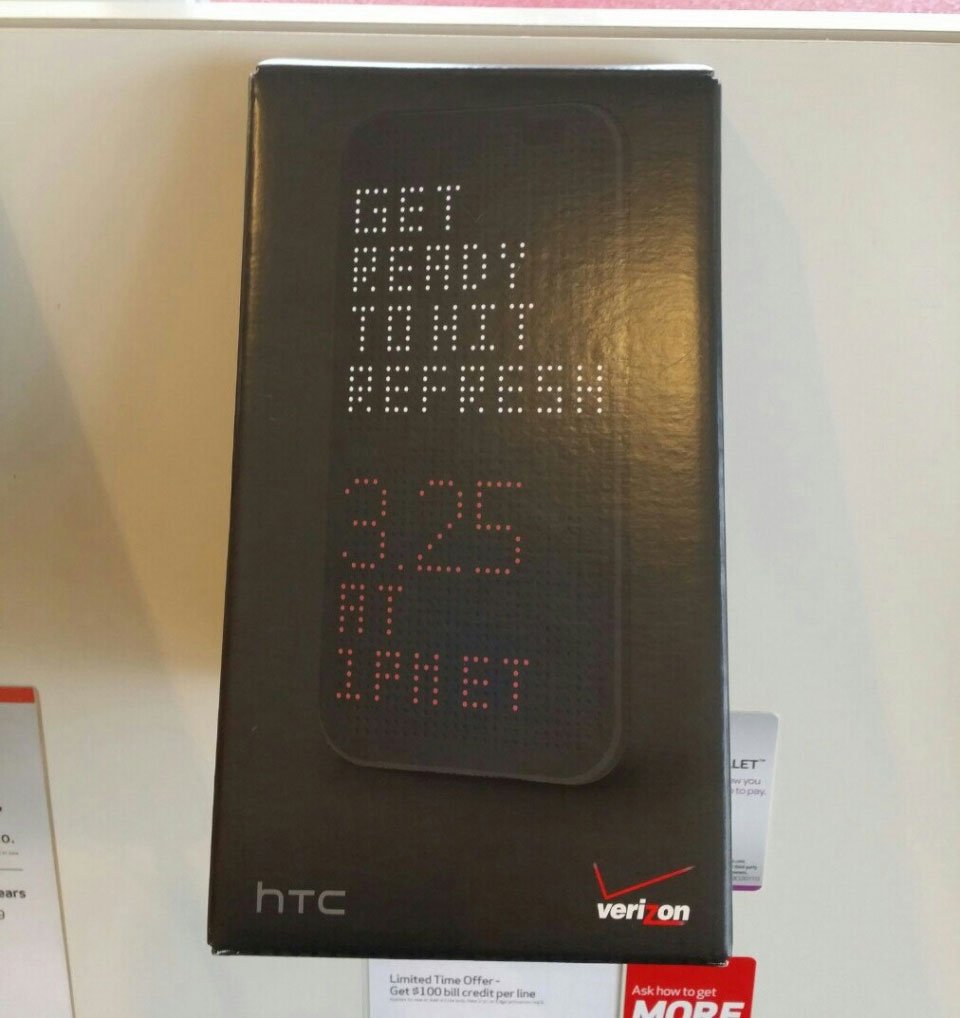 HTC One teaser box