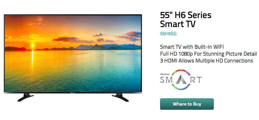 Hisense launches Android 4.2.2-powered H6 55-inch Smart TV at Walmart ...