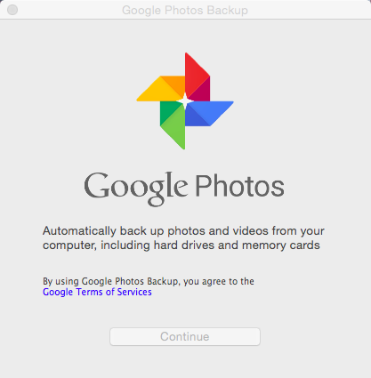 get your google photos library started