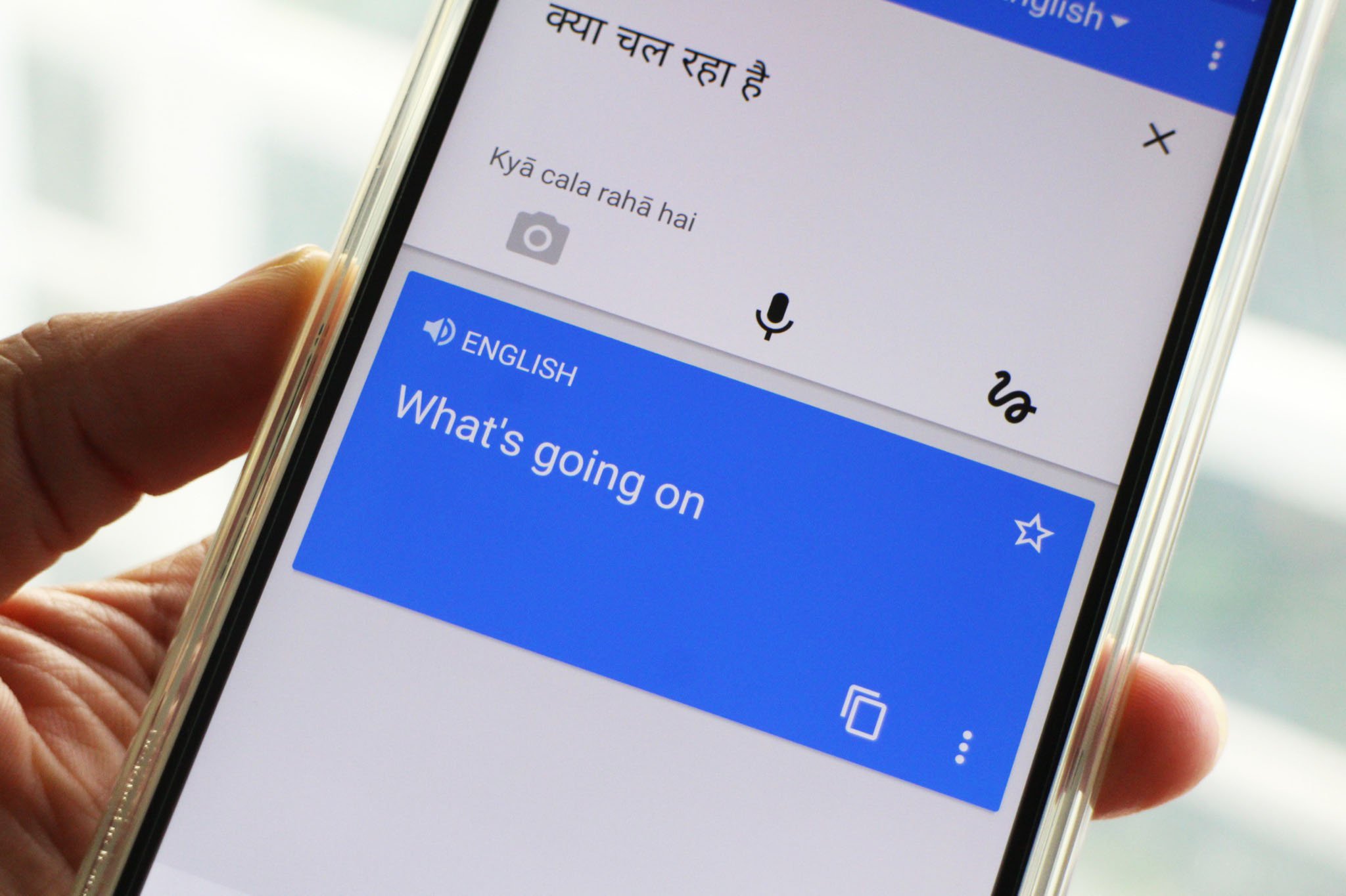 How to save a transcript in the Google Translate app on Android