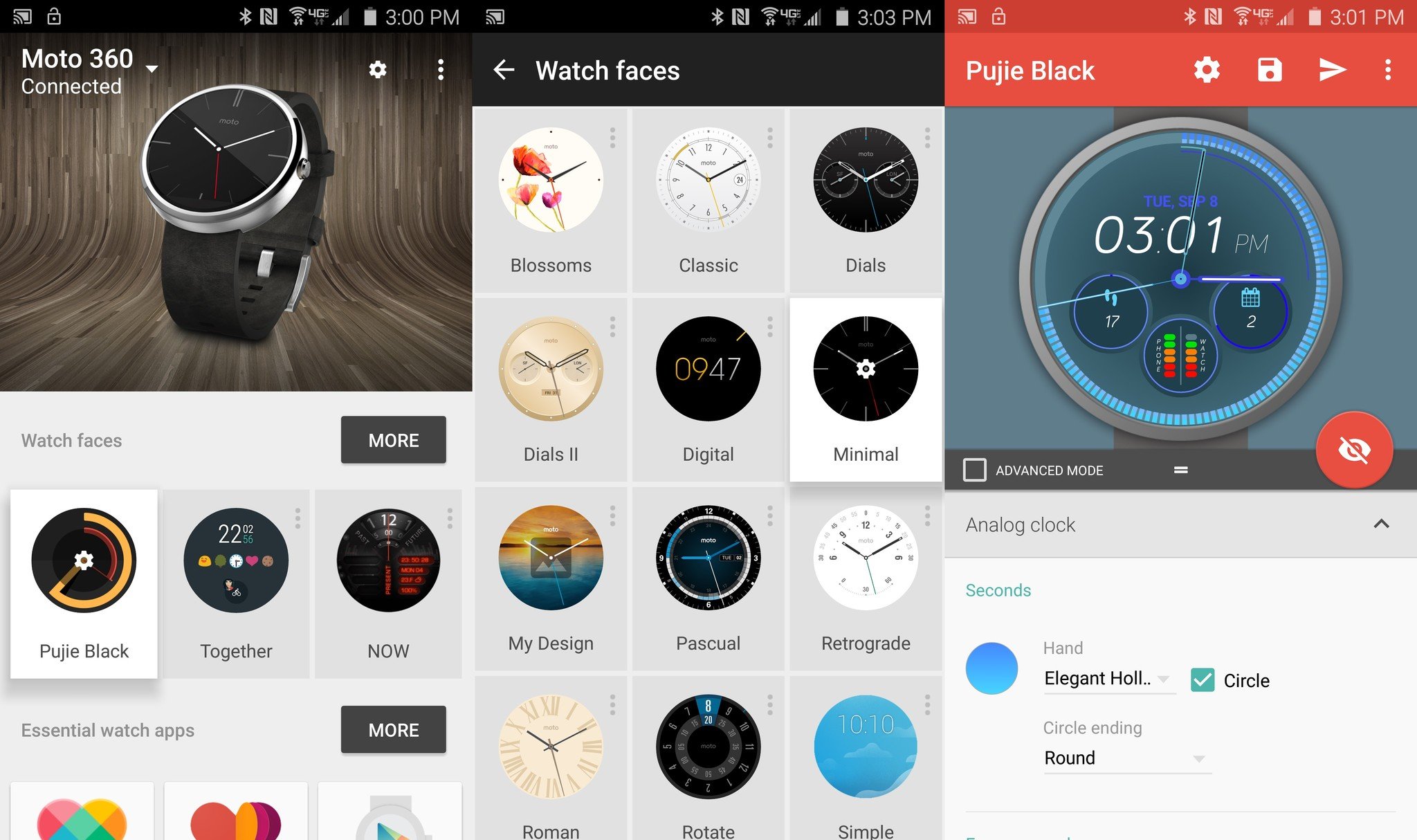 Android Wear Watchfaces